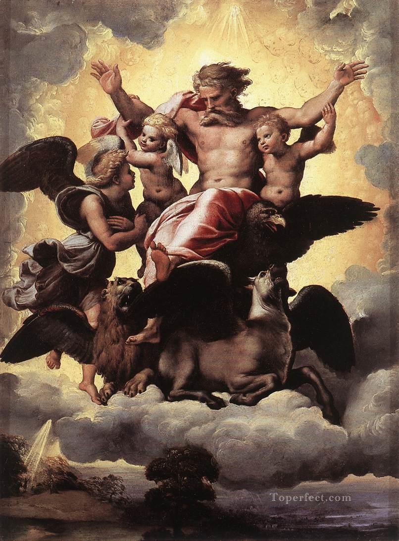 エゼキエルのビジョン ルネサンスの巨匠ラファエロ油絵